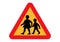 Caution Children Crossing signal