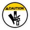 Caution Crush Hand Top Bottom Symbol Sign, Vector Illustration, Isolate On White Background Label .EPS10