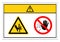 Caution Crush Hazard Symbol Sign, Vector Illustration, Isolate On White Background Label. EPS10