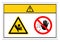 Caution Crush Hazard Symbol Sign, Vector Illustration, Isolate On White Background Label. EPS10