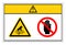 Caution Cutting Of Finger Do Not Touch Symbol Sign, Vector Illustration, Isolate On White Background Label. EPS10