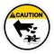 Caution Cutting Hand Hazard Symbol Sign, Vector Illustration, Isolate On White Background Label .EPS10