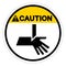 Caution Cutting Hand Hazard Symbol Sign, Vector Illustration, Isolate On White Background Label .EPS10