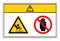 Caution Cutting Hazard Do Not Touch Symbol Sign, Vector Illustration, Isolate On White Background Label. EPS10