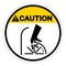 Caution Cutting Hazard Symbol Sign, Vector Illustration, Isolate On White Background Label .EPS10