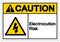 Caution Electrocution Risk Symbol Sign, Vector Illustration, Isolated On White Background Label .EPS10