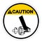 Caution Entanglement Of Hand Rotating Shaft Symbol Sign, Vector Illustration, Isolate On White Background Label .EPS10