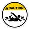 Caution Entanglement Rotating Shaft Symbol Sign, Vector Illustration, Isolate On White Background Label .EPS10