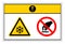 Caution Extremely Cold Surface Do Not Touch Symbol Sign On White Background