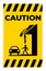 Caution Falling Snow Sign Falling Ice