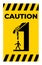 Caution Falling Snow Sign Falling Ice