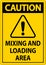 Caution Fire Will Cause Toxic Fumes Sign On White Background