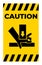 Caution Hand Crush Force From Above Symbol Sign