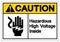 Caution Hazardous High Voltage Inside Symbol Sign, Vector Illustration, Isolate On White Background Label .EPS10