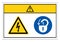 Caution Hazardous Voltage Lock Out Electrical Power Symbol Sign, Vector Illustration, Isolate On White Background Label. EPS10