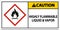 Caution Highly Flammable Liquid and Vapor GHS Sign