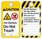 Caution Hot Surface Do not touch Symbol Sign ,Vector Illustration, Isolate On White Background Label. EPS10