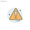 Caution icon, warning sing, attention, alert icon, Be careful, vote, Assessment marker, Editable stroke