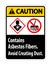 Caution Label Contains Asbestos Fibers,Avoid Creating Dust