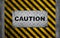 Caution label metal panel