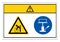 Caution Lift Hazard Use Mechanical Lift Symbol Sign, Vector Illustration, Isolate On White Background Label. EPS10
