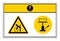 Caution Lift Hazard Use Mechanical Lift Symbol Sign On White Background