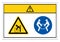 Caution Lift Hazard Use Two Person Lift Symbol Sign, Vector Illustration, Isolate On White Background Label. EPS10