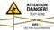 Caution, low-noticeable obstacle. Warning sign safety. Attention is dangerous. Yellow triangle with black image. Sign on