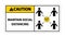 Caution Maintain social distancing, stay 6ft apart sign,coronavirus COVID-19 Sign Isolate On White Background,Vector Illustration