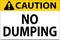 Caution No Dumping Sign