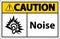 Caution Noise Symbol Sign On White Background