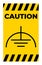 Caution Noiseless Earth Clean Ground Symbol Sign On White Background