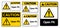 Caution Open Pit Sign Isolate On White Background,Vector Illustration EPS.10