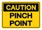 Caution Pinch Point Symbol Sign,Vector Illustration, Isolate On White Background Label. EPS10