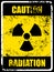 Caution Radiation Sign