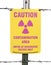 Caution Radioactive Contamination Area Sign