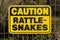 Caution Rattlesnakes Sign