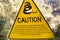 Caution of Rattlesnakes Sign