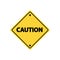 Caution road sign. Vector illustration decorative design