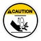 Caution Rotating Blade Symbol Sign, Vector Illustration, Isolate On White Background Label.EPS10