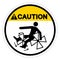 Caution Rotating Paddles Will Crush Entangle Or Amputate Symbol Sign, Vector Illustration, Isolate On White Background Label .