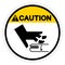 Caution Rotating Shaft Symbol Sign, Vector Illustration, Isolate On White Background Label .EPS10