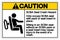 Caution SCBA Seat Crash Hazard Symbol Sign, Vector Illustration, Isolate On White Background Label .EPS10