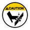 Caution Sharp Edges Will Cut Symbol Sign, Vector Illustration, Isolate On White Background Label .EPS10