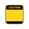 Caution sign.Blank danger sign in yellow with empty space for text message.vector illustration