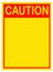 Caution sign, board.