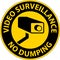 Caution Sign Video Surveillance, No Dumping