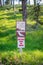 A caution signboard for drivers in Sturgis, South Dakota