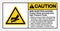 Caution Skin Injection Hazard Protrct Hands and body from High Pressure Fluids Symbol Sign, Vector Illustration, Isolate On White