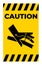 Caution Skin Puncture Hydraulic Line Symbol Sign On White Background